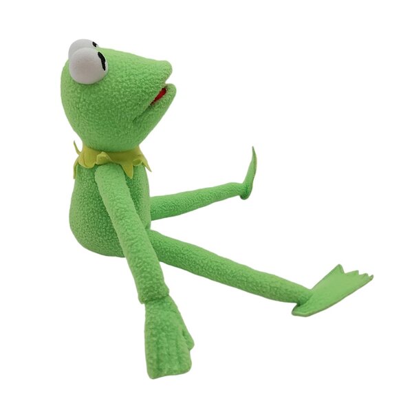 Disney The Mappets Kermet The Frog Plush Stuffed Animal 14in Green Collectible - Picture 4 of 10